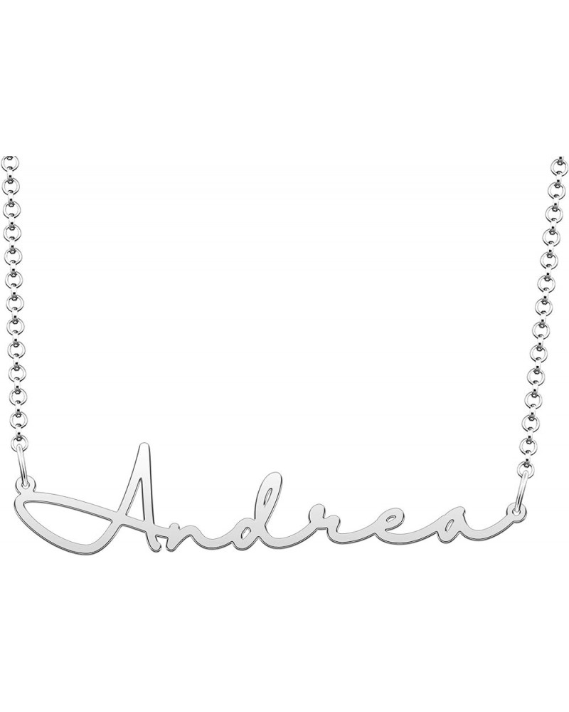 Personalized Name Necklace Cursive Script Name Stainless Steel Jewelry for Girls Name Necklace for Women Gold Name Necklace A...