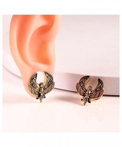 2PCS Butterfly Saddle Ear Plugs Tunnels 316 Stainless Steel Ear Gauges Hypoallergenic Earrings Stretchers Expander Piercing B...