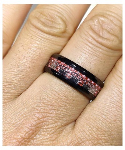 Couple Rings Matching Rings His Her Ring Red CZ Women's Wedding Ring Crown Rings women's size 7 & men's size 13 $10.58 Others