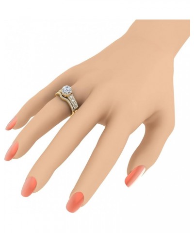 1 Carat Diamond Bridal Ring Set in 14K Gold Yellow Gold $472.50 Sets