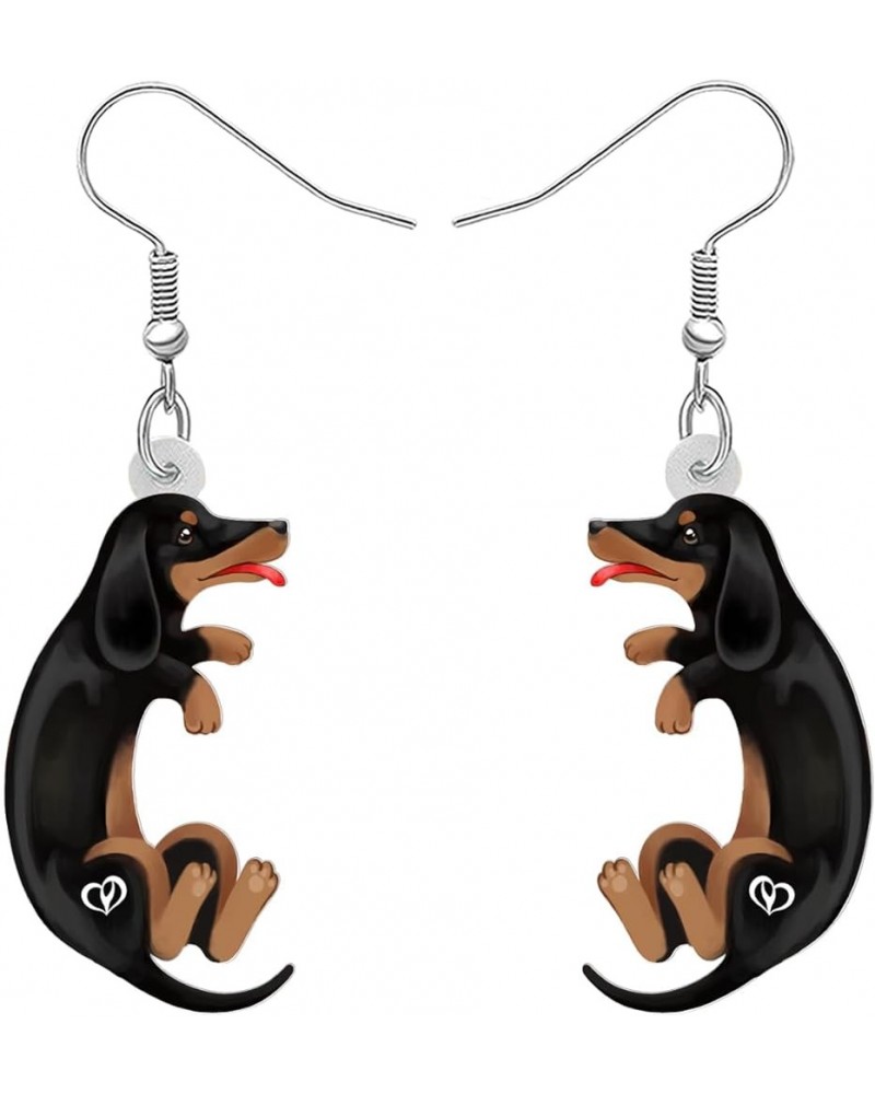 Acrylic Lovely Dachshund Dog Dangle Drop Earrings Jewelry for Women Girls Cute Puppy Pets Hook Earrings Gifts for Dog Lovers ...