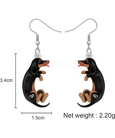 Acrylic Lovely Dachshund Dog Dangle Drop Earrings Jewelry for Women Girls Cute Puppy Pets Hook Earrings Gifts for Dog Lovers ...