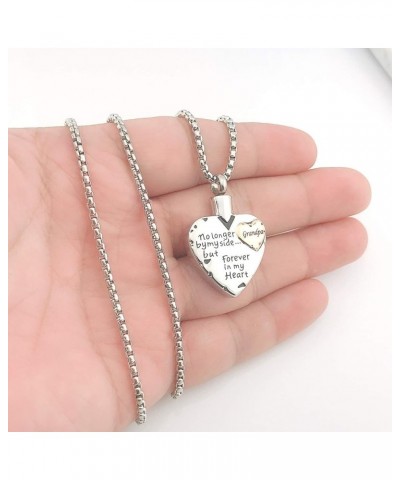 Heart Urn Necklaces for Ashes "No Longer by My Side But Forever in My Heart" Cremation Jewelry Keepsake Memorial Necklace Gra...