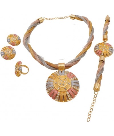 Dubai Gold Jewelry Sets for Women - Indian Jewelry Sets for Women - Jewelry Sets Dubai African Gold Color Jewelry Sets Weddin...