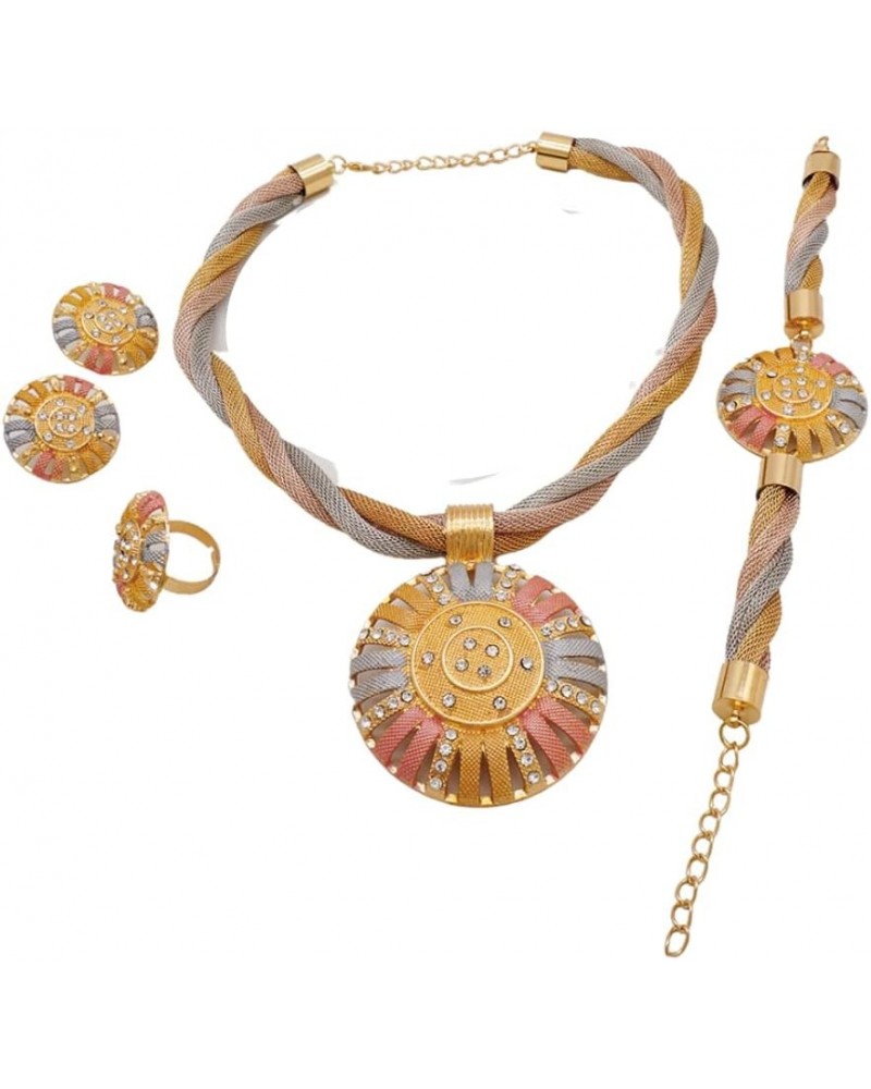 Dubai Gold Jewelry Sets for Women - Indian Jewelry Sets for Women - Jewelry Sets Dubai African Gold Color Jewelry Sets Weddin...