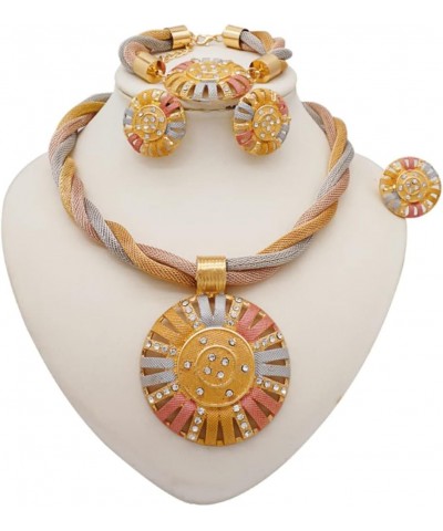 Dubai Gold Jewelry Sets for Women - Indian Jewelry Sets for Women - Jewelry Sets Dubai African Gold Color Jewelry Sets Weddin...