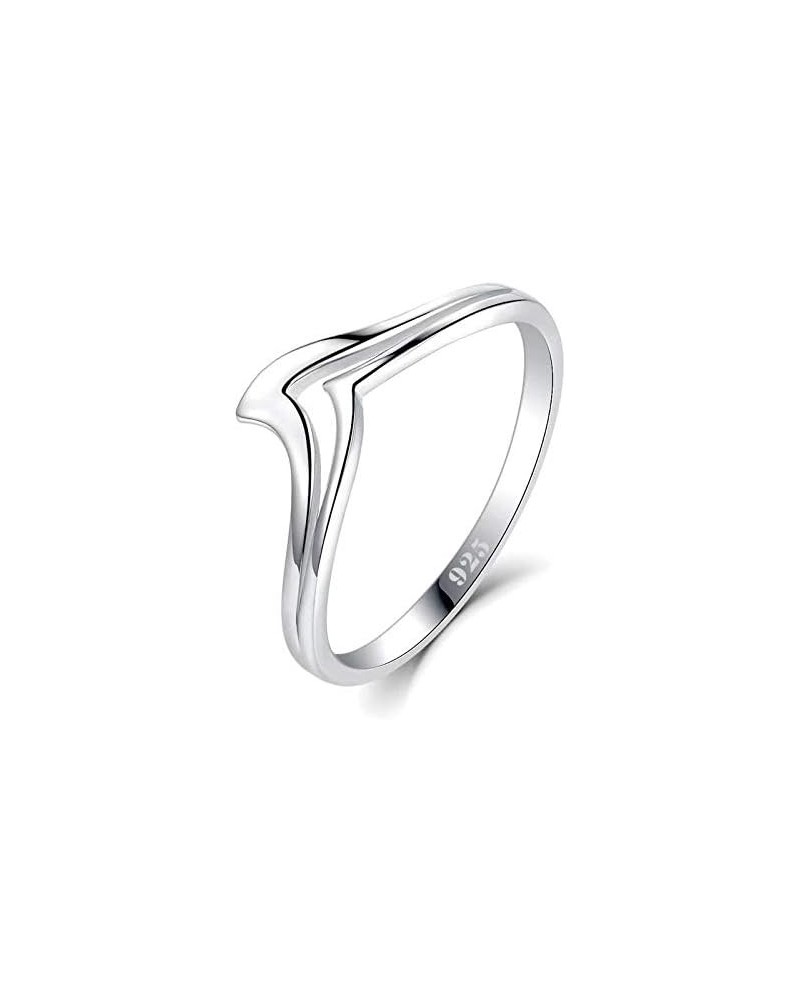 925 Sterling Silver Ring Chevron Thumb Stackable CZ High Polish Comfort Fit Band Ring Size 4-12 Chevron 1 $8.21 Rings