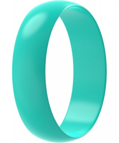 Silicone Wedding Ring for Women - 1 Ring (Teal, 6-6.5 (16.90mm) $7.27 Body Jewelry