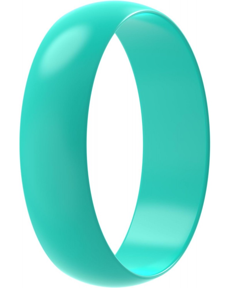 Silicone Wedding Ring for Women - 1 Ring (Teal, 6-6.5 (16.90mm) $7.27 Body Jewelry