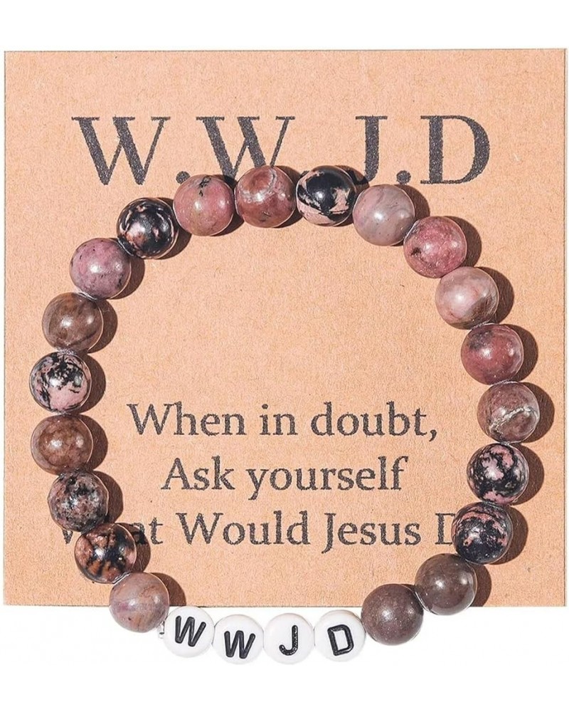 WWJD Bracelets What Would Jesus Do Woven Wristbands Religious Christian Bracelets Inspirational Jewelry Gifts for Men Women R...