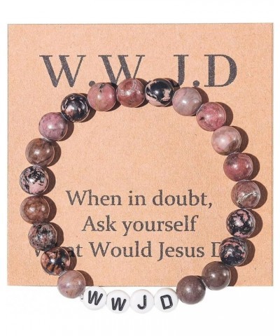 WWJD Bracelets What Would Jesus Do Woven Wristbands Religious Christian Bracelets Inspirational Jewelry Gifts for Men Women R...