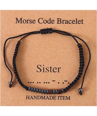 Inspirational Morse Code Bracelets for Women,Beaded Morse Code Bracelets with Adjustable String Inspirational Gifts Bracelets...