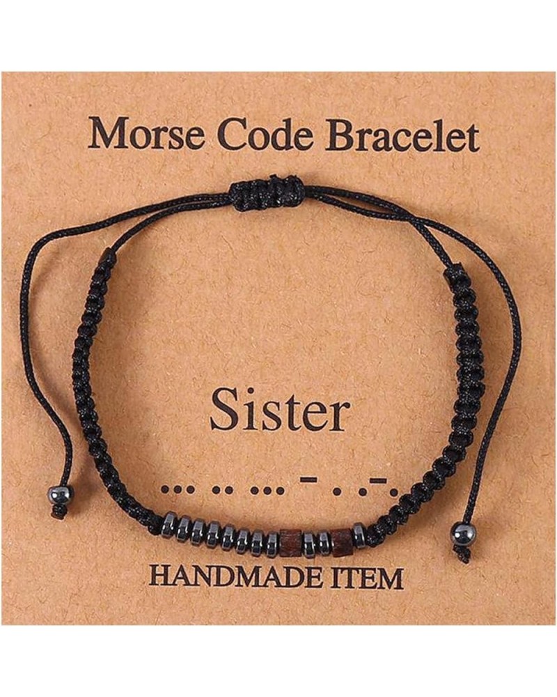 Inspirational Morse Code Bracelets for Women,Beaded Morse Code Bracelets with Adjustable String Inspirational Gifts Bracelets...