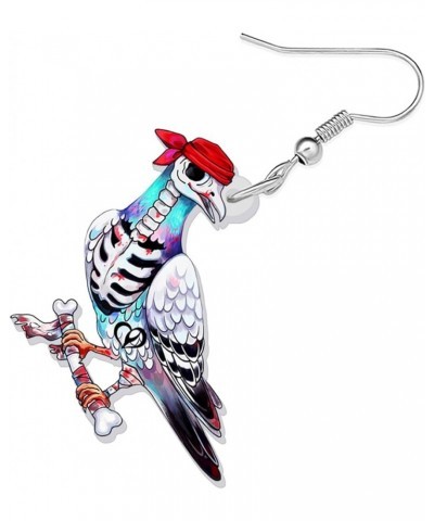 Acrylic Halloween Sweet Pirate Skull Earrings Drop Dangle Fashion Charms Jewelry For Women Girls Gift Pirate Pigeon B $6.23 E...