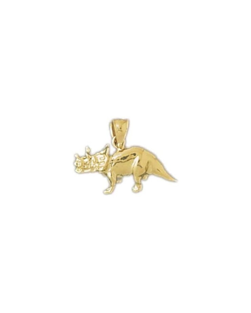 Dinosaur Charm Pendant 14k Gold White Gold $58.85 Pendants