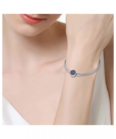 925 Sterling Silver Snake Chain Bracelet for Pandora European Bracelets Charms Bead CMB063 7.5in/19cm $13.10 Others