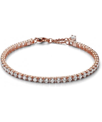 Sparkling Tennis Bracelet - Cubic Zirconia Rose Gold Bracelet for Women Timeless Collection - Gift for Her - With Gift Box 6....