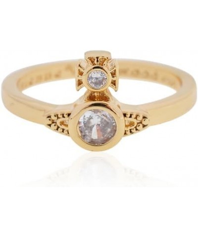 Gold Punk Saturn Rings for Women Girls Crystal Saturn Ring $16.45 Rings