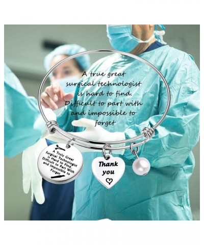 Surgical Technologist Gift Surgical Tech Gift A True Great Surgical Technologist is Hard to Find Keychain Bracelet $9.84 Pend...