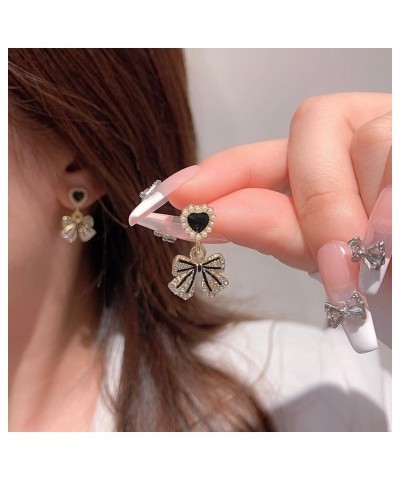 Bow Earrings Gold Silver Bow Earrings for Women Exquisite and Elegant Pearl Bow Earrings Bow Earrings Stud pearl $7.27 Earrings