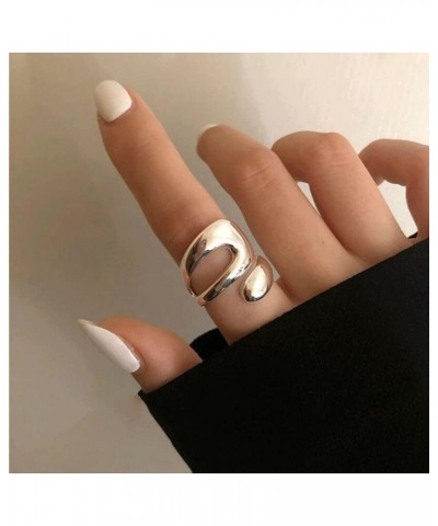 Adjustable Sterling Silver Rings 925 Double Lines Shape Personality Ring Fine Jewelry for Women Party Accessories $10.79 Rings