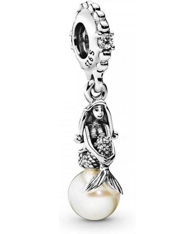 Luminous Ariel Dangle Charms 925 Sterling Silver Princess Mermaid Pendant for Bracelets $11.50 Bracelets