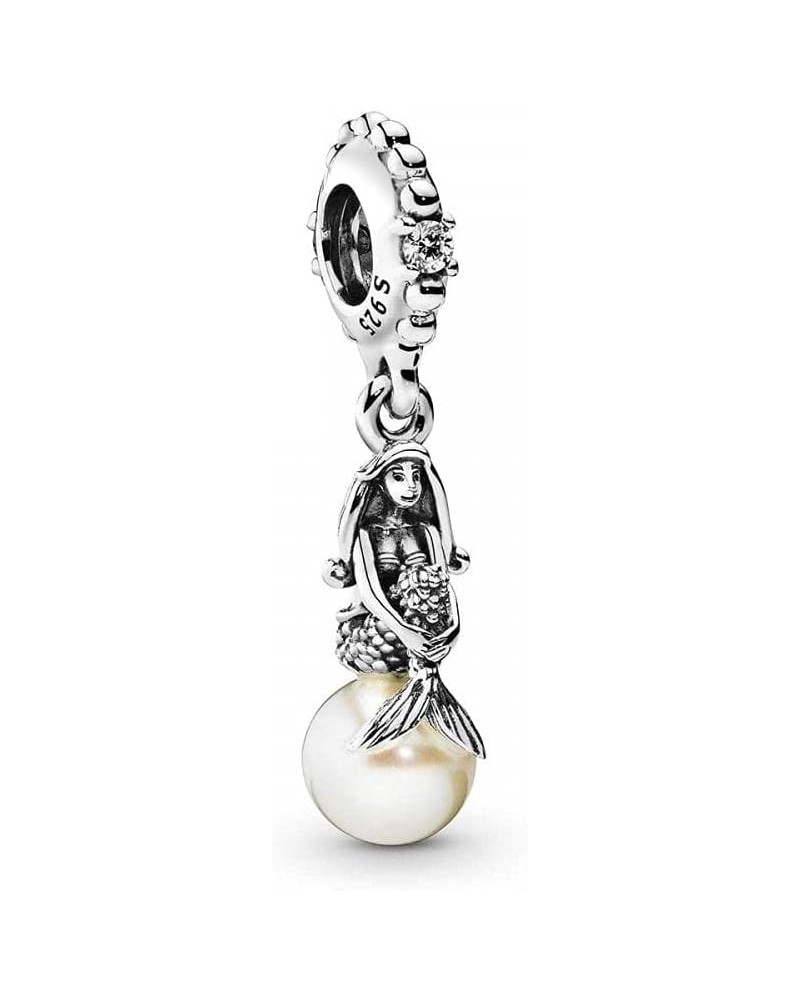 Luminous Ariel Dangle Charms 925 Sterling Silver Princess Mermaid Pendant for Bracelets $11.50 Bracelets