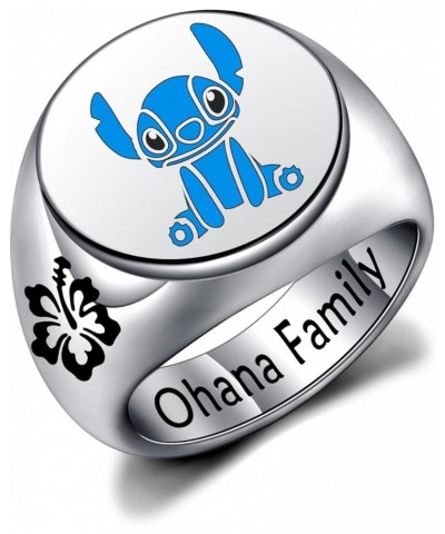 Stitch Gifts Ohana Means Family Ring Stitch Lover Gift Birthday Gifts for Women Friends Stitch Fans Gifts ohana family12 $11....