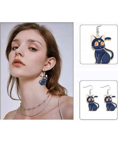 Cartoon Sailo Moon Cat Zinc Alloy TV Movies Earrings for Girls and Women 1 $5.89 Earrings