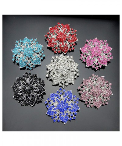 All-Match Accessories Brooches Wedding Bridal Big Crystal Rhinestone Bouquet Brooch Pin for Women White 3 $10.25 Others