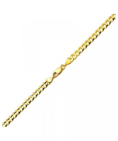 10k Yellow Gold 4.5mm Plain Solid Curb Cuban Necklace w/Lobster Lock (18" to 28") 20 $361.35 Others