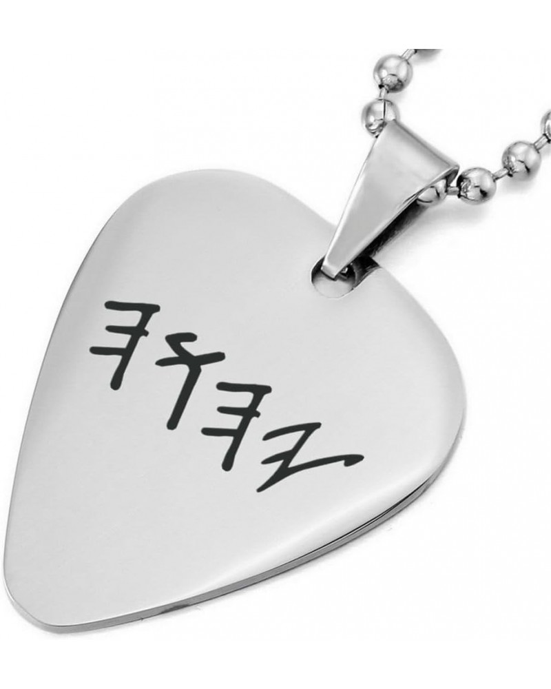 Tetragrammaton Amulet Guitar Pick Pendant Blessing Yhwh Yhvh Jehovah Name of God Lord Protection Charm Necklace Bead Chain Je...