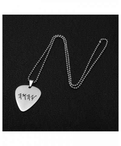 Tetragrammaton Amulet Guitar Pick Pendant Blessing Yhwh Yhvh Jehovah Name of God Lord Protection Charm Necklace Bead Chain Je...