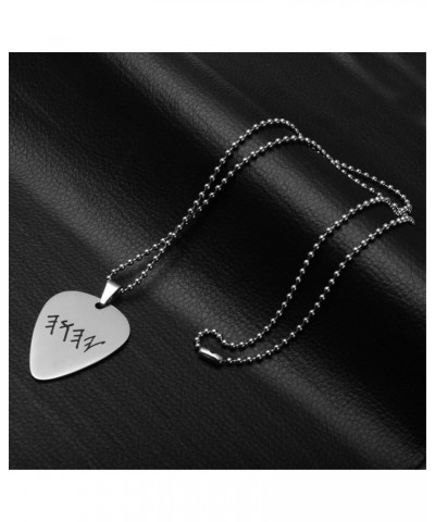 Tetragrammaton Amulet Guitar Pick Pendant Blessing Yhwh Yhvh Jehovah Name of God Lord Protection Charm Necklace Bead Chain Je...