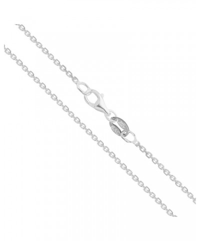 CHOOSE YOUR CLASP Sterling Silver 1.2mm Cable Chain Necklace 22.0 Inches Pear Clasp $14.49 Necklaces