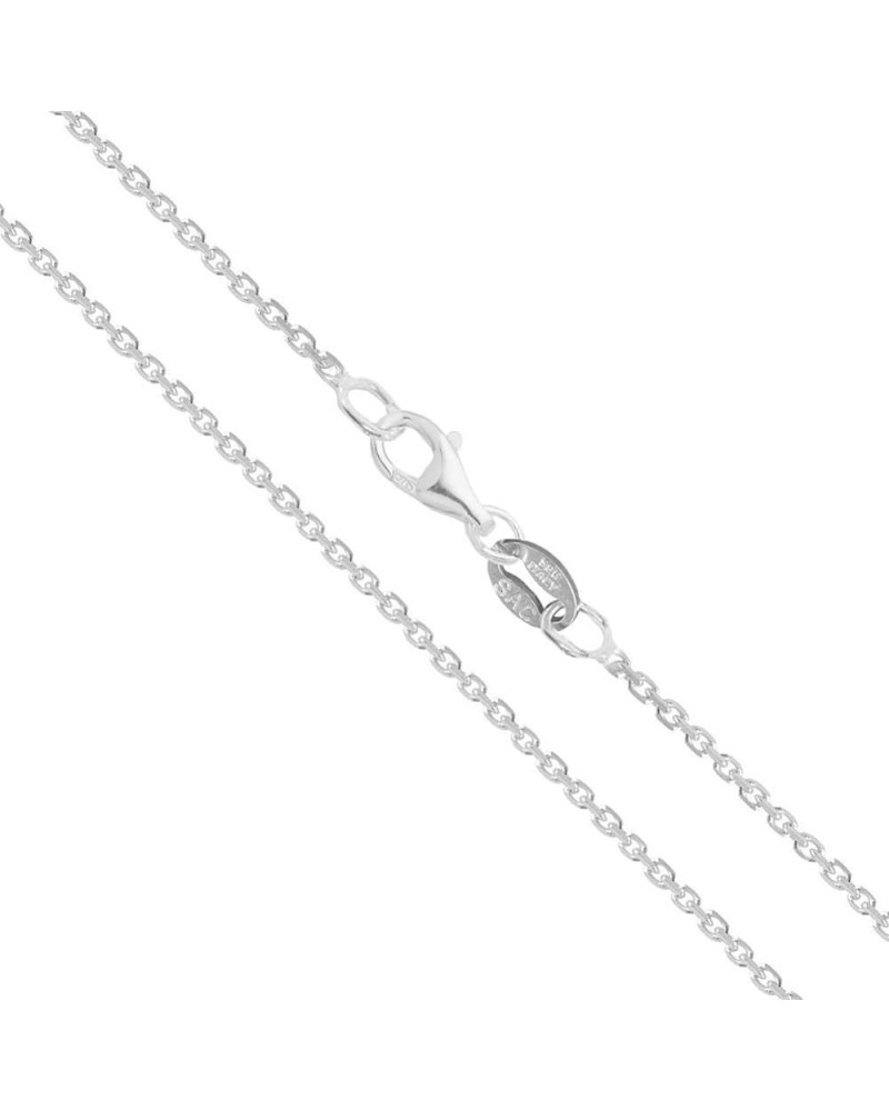 CHOOSE YOUR CLASP Sterling Silver 1.2mm Cable Chain Necklace 22.0 Inches Pear Clasp $14.49 Necklaces