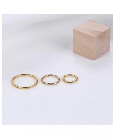 6-12Pcs 18g 20g Nose Rings for Women Men 316L Surgical Steel 16g Septum Ring Cute Tiny Cartilage Helix Conch Daith Tragus Ear...