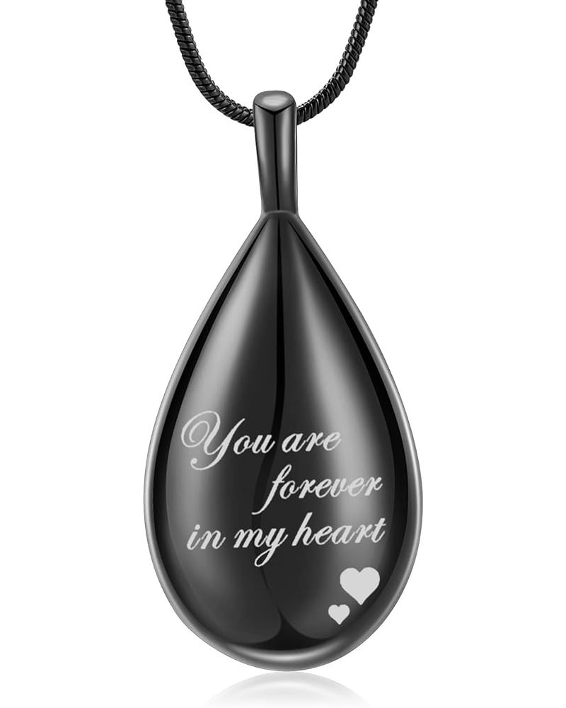 Urn Pendant Necklace Teardrop Cremation Jewelry for Ashes Memorial Keepsake for Women Jewelry Funeral Ashes Holder Collarbone...