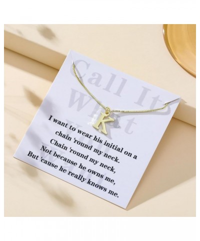 Initial Necklaces for Women 14K Gold Plated Dainty Bubble Letter Necklce Round Coin Pendant Engraved A-Z Necklace for Women P...