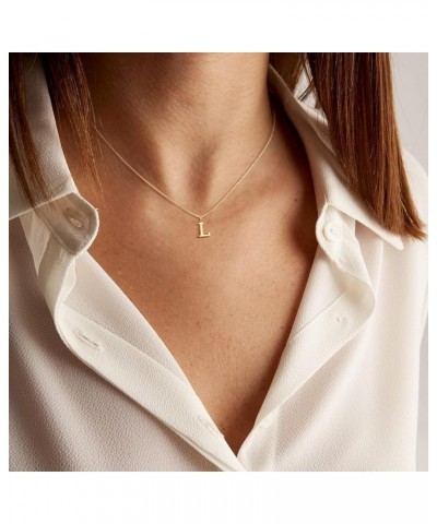 Initial Necklaces for Women 14K Gold Plated Dainty Bubble Letter Necklce Round Coin Pendant Engraved A-Z Necklace for Women P...