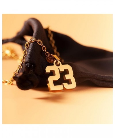 Mini Number Pendant Necklace Gold - Jersey Number Pendant Charm with Chain 94 $16.80 Necklaces