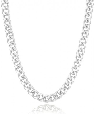 Solid 925 Sterling Silver 3.5/5/7/10mm Gold/Silver Cuban Link Curb Chain Necklace for Men Women 925 Sterling Silver Chain 16-...