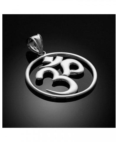 Sterling Silver Openwork Hindu Meditation Yoga Charm (Aum) Om Pendant Necklace 22.0 Inches $20.29 Necklaces