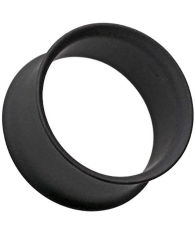 Matte Black Steel Double Flared Ear Gauge Tunnel Plug 00 GA (10mm) $12.38 Body Jewelry