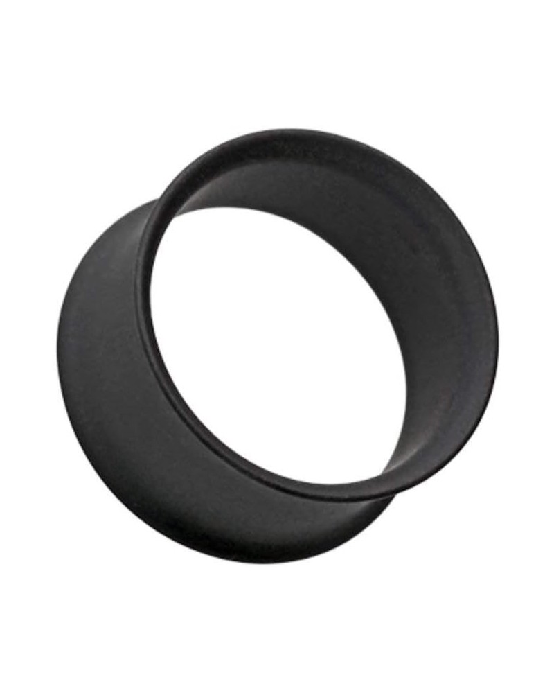 Matte Black Steel Double Flared Ear Gauge Tunnel Plug 00 GA (10mm) $12.38 Body Jewelry