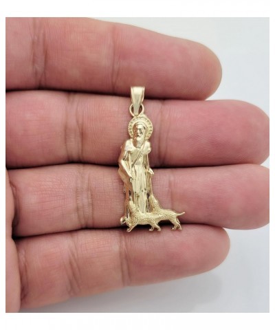 10K Yellow Gold Saint Lazarus Pendant Charm Patron Pendant St. Lazarus 1.4 inch $43.00 Pendants