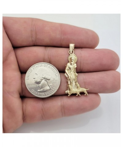 10K Yellow Gold Saint Lazarus Pendant Charm Patron Pendant St. Lazarus 1.4 inch $43.00 Pendants