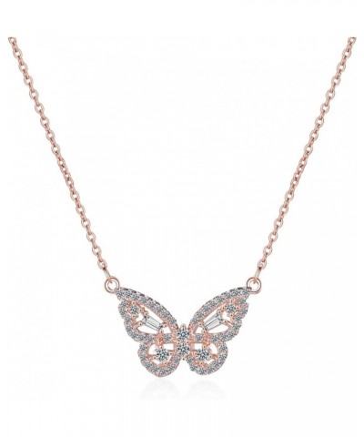 Women's Choker Necklace Fish Bone The Big Dipper Butterfly Necklace 14K Gold Plated Necklace rose gold $8.09 Necklaces