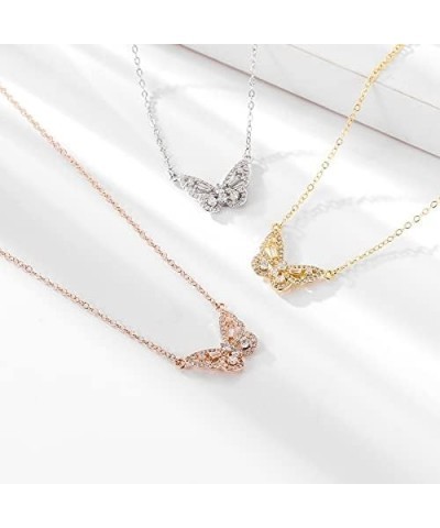 Women's Choker Necklace Fish Bone The Big Dipper Butterfly Necklace 14K Gold Plated Necklace rose gold $8.09 Necklaces