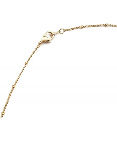 Thin Satellite Beaded Chain Choker Necklace (14", 15", 16", 17", 18") in Gold, Rose Gold, or Silver | Minimalist, Delicate Je...